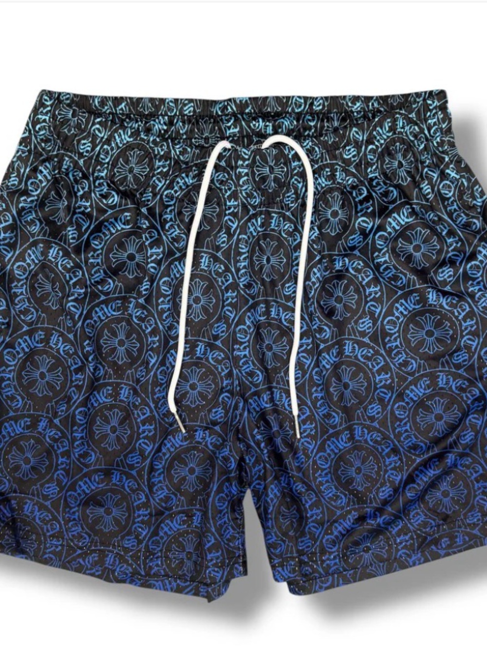 Royal Multi Blue/Black  Mesh Shorts NWOT SMALL